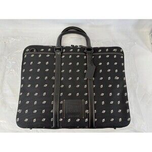 Coach Metropolitan Slim Briefcase Dot Diamond Print NWT - MSRP $450